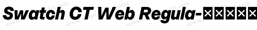 Swatch CT Web Regula字体转换